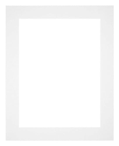 yd. Passepartout 50x60 cm für Fotogröße 40x50 - Weiß - Museumkarton - Außenmaße 50x60 cm - Innengröße 40x50 cm von yd.