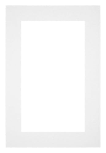 yd. Passepartout 60x90 cm für Fotogröße 50x80 - Weiß - Museumkarton - Außenmaße 60x90 cm - Innengröße 50x80 cm von yd.