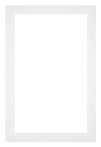 yd. Passepartout 60x90 cm für Fotogröße 55x85 - Weiß - Museumkarton - Außenmaße 60x90 cm - Innengröße 55x85 cm von yd.
