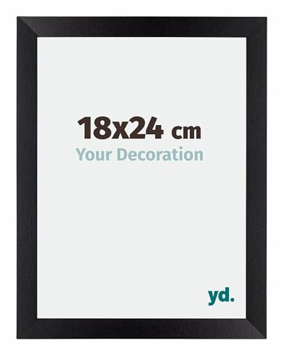 yd. Your Decoration - Bilderrahmen 18x24 cm - Schwarz Matt - Billderrahmen aus MDF mit Acrylglas - Antireflex - 18x24 Rahmen - Mura yd. Your Decoration - Bilderrahmen 18x24 cm - Schwarz Matt - Billderrahmen aus MDF mit Acrylglas - Antireflex - 18x24 Rahmen - Mura von yd.