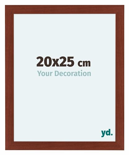 yd. Your Decoration - Bilderrahmen 20x25 cm - Kirschbaum - Bilderrahmen aus MDF mit Acrylglas - Antireflex - 20x25 Rahmen - Como von yd.