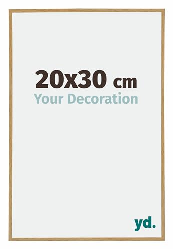 yd. Your Decoration - Bilderrahmen 20x30 cm - Buche Hell - Bilderrahmen aus Kunststoff mit Acrylglas - Antireflex - 20x30 Rahmen - Evry von yd.
