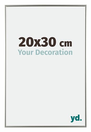 yd. Your Decoration - Bilderrahmen 20x30 cm - Champagner - Bilderrahmen aus Kunststoff mit Acrylglas - Antireflex - 20x30 Rahmen - Evry von yd.