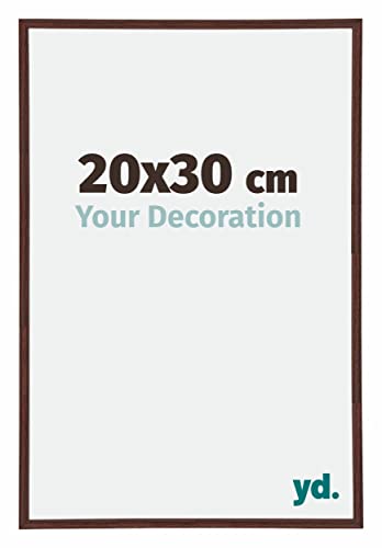 yd. Your Decoration - Bilderrahmen 20x30 cm - Braun - Bilderrahmen aus Kunststoff mit Acrylglas - Antireflex - 20x30 Rahmen - Annecy von yd.