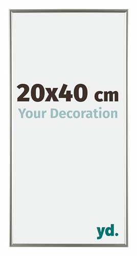 yd. Your Decoration - Bilderrahmen 20x40 cm - Champagner - Bilderrahmen aus Kunststoff mit Acrylglas - Antireflex - 20x40 Rahmen - Evry von yd.