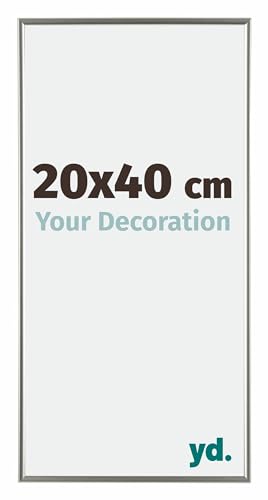 Your Decoration - Bilderrahmen 20x40 cm - Champagner - Bilderrahmen aus Kunststoff mit Acrylglas - Antireflex - 20x40 Rahmen - Evry von yd.