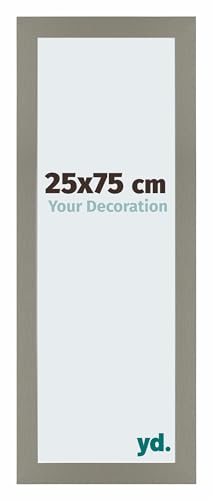 Your Decoration - Bilderrahmen 25x75 cm - Antrazit - Bilderrahmen aus MDF mit Acrylglas - Antireflex - 25x75 Rahmen - Mura von yd.