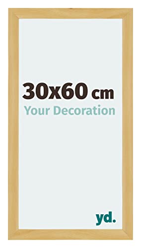 yd. Your Decoration - Bilderrahmen 30x60 cm - Billderrahmen aus MDF mit Acrylglas - Antireflex - 30x60 Rahmen - Mura von yd.