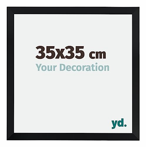 yd. Your Decoration - Bilderrahmen 35x35 cm - Schwarz Matt - Bilderrahmen aus MDF mit Acrylglas - Antireflex - 35x35 Rahmen - Catania yd. Your Decoration - Bilderrahmen 35x35 cm - Schwarz Matt - Bilderrahmen aus MDF mit Acrylglas - Antireflex - 35x35 Rahmen - Catania von yd.