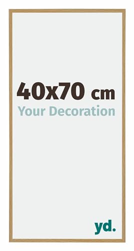 yd. Your Decoration - Bilderrahmen 40x70 cm - Bilderrahmen aus Kunststoff mit Acrylglas - Antireflex - Ausgezeichnete Qualität - Buche Hell - Fotorahmen - Evry von yd.