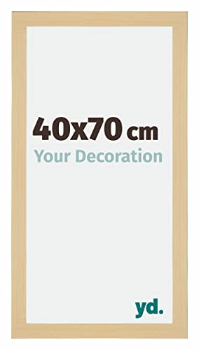 yd. Your Decoration - Bilderrahmen 40x70 cm - Ahorn Dekor - Billderrahmen aus MDF mit Acrylglas - Antireflex - 40x70 Rahmen - Mura von yd.
