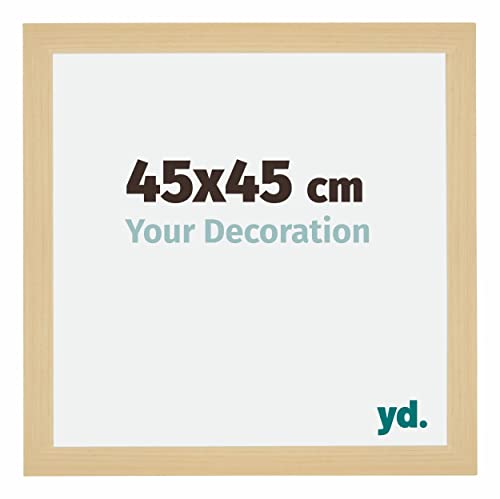 yd. Your Decoration - Bilderrahmen 45x45 cm - Billderrahmen aus MDF mit Acrylglas - Antireflex - 45x45 Rahmen - Mura von yd.