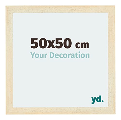 yd. Your Decoration - Bilderrahmen 50x50 cm - Billderrahmen aus MDF mit Acrylglas - Antireflex - 50x50 Rahmen - Mura von yd.
