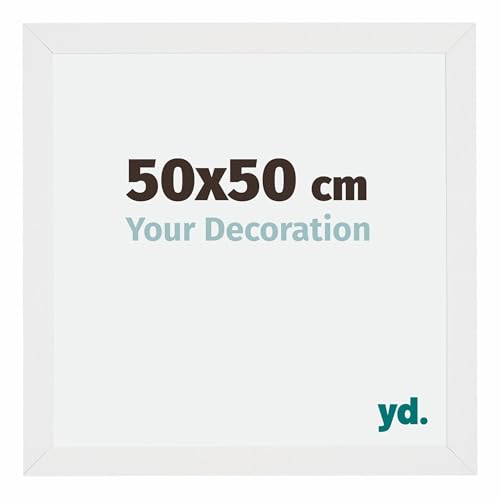 yd. Your Decoration - Bilderrahmen 50x50 cm - Weiß Hochglanz - Billderrahmen aus MDF mit Acrylglas - Antireflex - 50x50 Rahmen - Mura yd. Your Decoration - Bilderrahmen 50x50 cm - Weiß Hochglanz - Billderrahmen aus MDF mit Acrylglas - Antireflex - 50x50 Rahmen - Mura von yd.