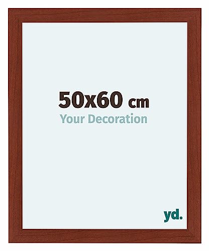 yd. Your Decoration - Bilderrahmen 50x60 cm - Kirschbaum - Bilderrahmen aus MDF mit Acrylglas - Antireflex - 50x60 Rahmen - Como von yd.