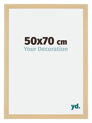 yd. Your Decoration - Bilderrahmen 50x70 cm - Ahorn Dekor - Billderrahmen aus MDF mit Acrylglas - Antireflex - 50x70 Rahmen - Mura yd. Your Decoration - Bilderrahmen 50x70 cm - Ahorn Dekor - Billderrahmen aus MDF mit Acrylglas - Antireflex - 50x70 Rahmen - Mura von yd.