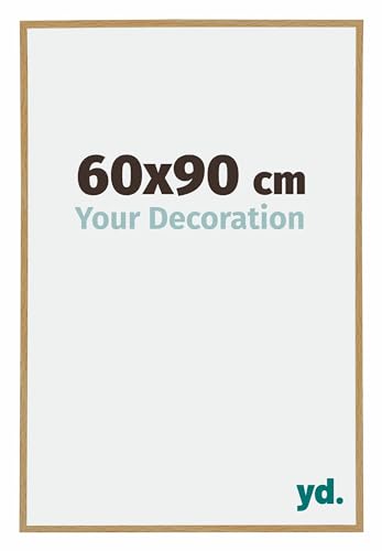 yd. Your Decoration - Bilderrahmen 60x90 cm - Buche Hell - Bilderrahmen aus Kunststoff mit Acrylglas - Antireflex - 60x90 Rahmen - Evry von yd.
