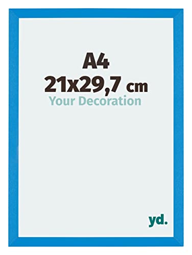 yd. Your Decoration - Bilderrahmen DIN A4 21x29.7 cm - Hellblau - Billderrahmen aus MDF mit Acrylglas - Antireflex - DIN A4 21x29.7 Rahmen - Mura yd. Your Decoration - Bilderrahmen DIN A4 21x29.7 cm - Hellblau - Billderrahmen aus MDF mit Acrylglas - Antireflex - DIN A4 21x29.7 Rahmen - Mura von yd.