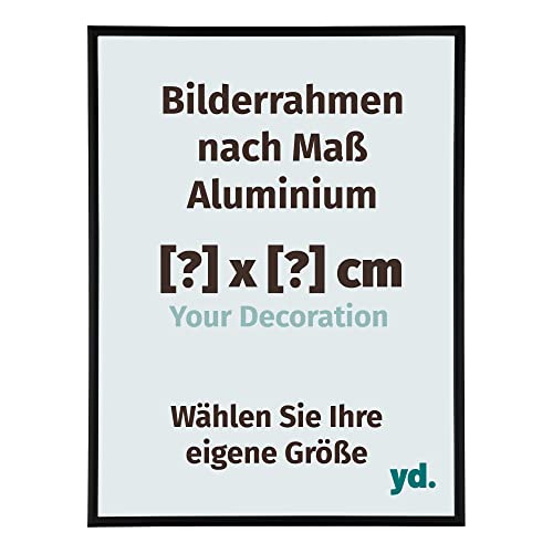 yd. Your Decoration - Bilderrahmen nach Maß - Bilderrahmen aus Aluminium mit Acrylglas - Antireflex - Lassen Sie sich Ihren Bilderrahmen individuell gestalten - Kent von yd.