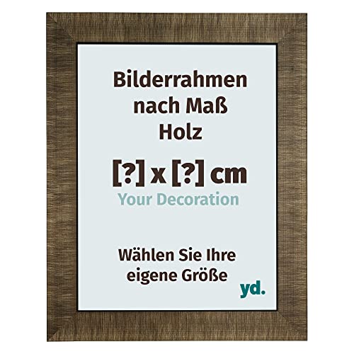 yd. Your Decoration - Bilderrahmen nach Maß - Bilderrahmen aus Holz mit Acrylglas - Antireflex -Lassen Sie sich Ihren Bilderrahmen individuell gestalten - Leeds von yd.