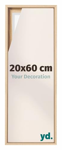 yd. Your Decoration - Schattenfugenrahmen 20x60 - Braun - Rahmen für Leinwand Bilder auf Keilrahmen - Holz - Lyon von yd.