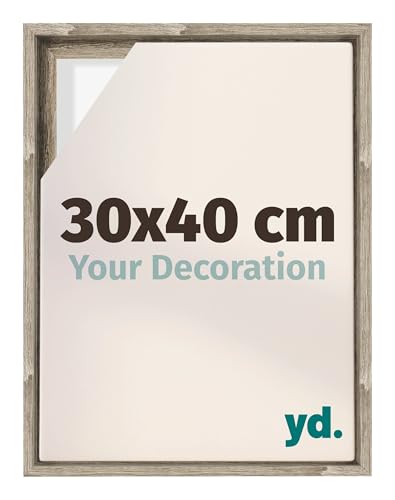 yd. Your Decoration - Schattenfugenrahmen 30x40 - Sonoma Eiche - Rahmen für Leinwand Bilder auf Keilrahmen - Holz - Lyon von yd.
