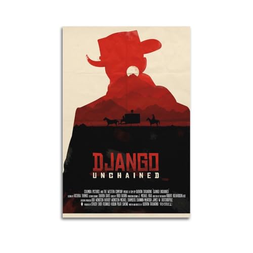 ydhgebn Django Unchained Poster, Wandkunst, Cover, Zimmer, Vintage-Poster, dekoratives Gemälde für Schlafzimmer, Wohnzimmer, ästhetisches, elegantes Poster, 40 x 60 cm, ungerahmter Stil ydhgebn Django Unchained Poster, Wandkunst, Cover, Zimmer, Vintage-Poster, dekoratives Gemälde für Schlafzimmer, Wohnzimmer, ästhetisches, elegantes Poster, 40 x 60 cm, ungerahmter Stil von ydhgebn