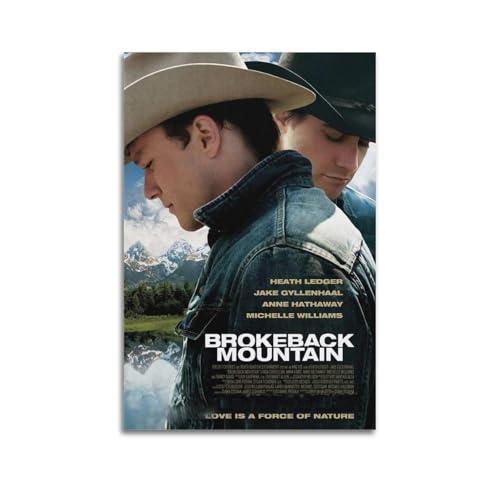 ydhgebn Poster, Wandkunst, Motiv: Brokeback Mountain (4), Vintage-Poster, dekoratives Gemälde für Schlafzimmer, Wohnzimmer, ästhetisches, elegantes Poster, 30 x 45 cm, ungerahmt, 4 Stück von ydhgebn
