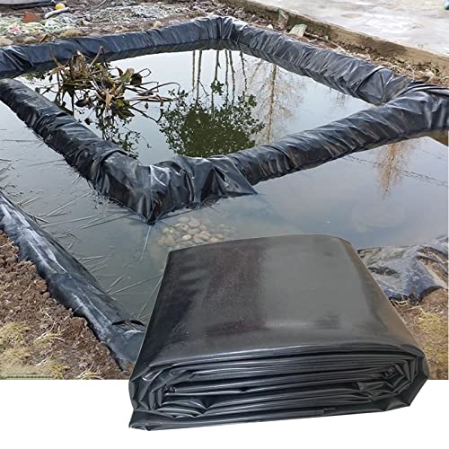 yeSQmi Teichfolie 3x3m 8x10m 10x10m Epdm, wasserdichte Teichwanne Membran Für Koiteiche, Brunnen Garten Fischteiche Bäche Teichfolie, 15.7 Mil Fischteichbettwäsche Undurchlässige Folie (Size : 1x8m) von yeSQmi