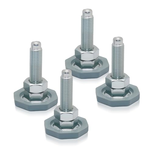 Nivellierbeinfüße, kompatibel mit LG Frontlader-Unterlegscheiben, verstellbarer 5,1 cm Sockel, Ersatz für AFC72755401, 4 Stück von yeeluzan