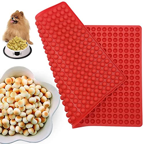 Backmatte Silikon, 1Pcs Silikonmatte Backform, Wiederverwendbare Backunterlage, Hundekekse Backform Halbkugel zur Herstellung von Leckereien für Kinder und Haustiere von yeemeen