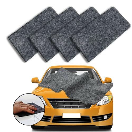 Yeemeen 4 Stück Nano Sparkle Tuch Auto Kratzer Original, Nano Auto Kratzer Reparatur Tuch Nano Kratzer Tuch Magic Nano Sparkle Cloth Für Reparatur Von Leichten Kratzfarben, Autoreinigung von yeemeen