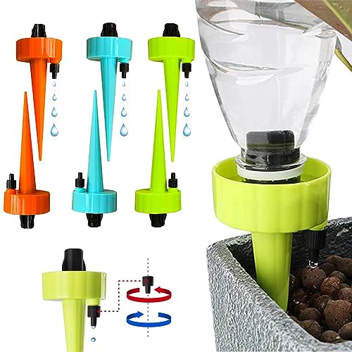yeemeen Automatisches Bewässerungsgerät, 6PCS Blumen Bewässerungssystem, Einstellbar Bewässerungssystem zur Pflanzen Blumen Zimmer Pflanzenbewässerungssysteme Während Ihrem Urlaub von yeemeen