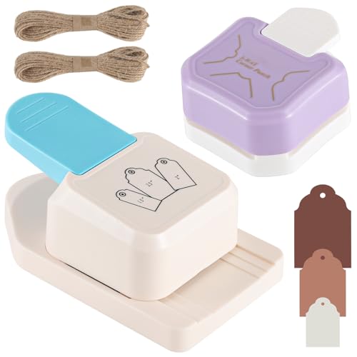 3-in-1 Tag-Stanzer-Set mit Beauty-Eckenschneider und Jute-Schnüre, kleiner Locher für Kartenherstellung und Scrapbooking, 1,5 2 2,5 3-in-1 Tag-Stanzer-Set mit Beauty-Eckenschneider und Jute-Schnüre, kleiner Locher für Kartenherstellung und Scrapbooking, 1,5 2 2,5 von yeeplant