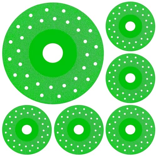 6er-Pack Keramik- und Stein-Schleifscheiben, Trennscheibe für Glas, Fliesen und Steinplatten, abgeschrägtes Sägeblatt für Winkelschleifer von yeeplant