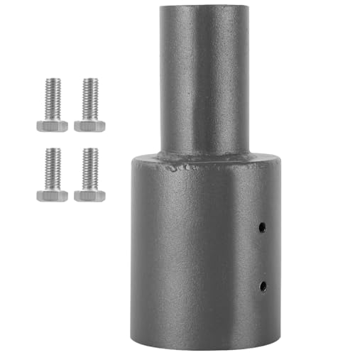 Außen-Lichtmast-Zapfenadapter für 10,2 cm Außendurchmesser, robuste Eisen-Montagehalterung mit Schrauben für Straßen- und Flächenbeleuchtung von yeeplant