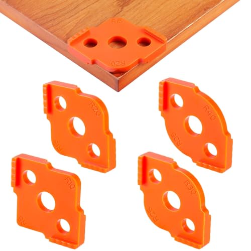 Corner Routing Jig Set of 4 Hard ABS Radius Templates for Woodworking, CNC Processed Router Bit Jigs for R5 R10 R15 R20 R25 R30 R35 R40 Corner Routing Jig Set of 4 Hard ABS Radius Templates for Woodworking, CNC Processed Router Bit Jigs for R5 R10 R15 R20 R25 R30 R35 R40 von yeeplant
