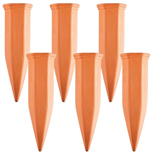 Cotta Spikes, 6 Stück, Selbstbewässerung für Pflanzen, Innen und Außen, 5-9 Zoll Töpfe, Tropfbewässerung, Einfaches Nachfüllen, Beschäftigte Besitzer Cotta Spikes, 6 Stück, Selbstbewässerung für Pflanzen, Innen und Außen, 5-9 Zoll Töpfe, Tropfbewässerung, Einfaches Nachfüllen, Beschäftigte Besitzer von yeeplant