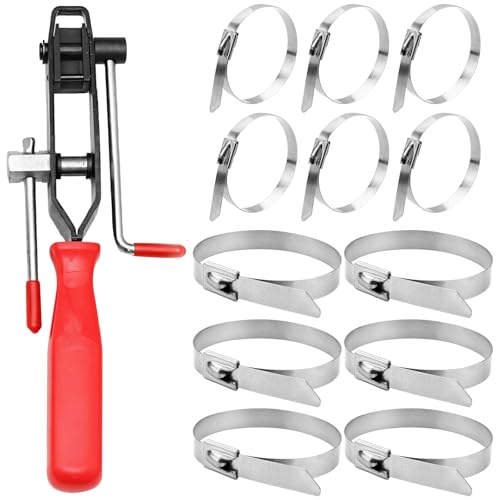 Cv Achsmanschetten-Klemmen-Set mit 12 Klemmen, Crimpzange und integriertem Cutter von yeeplant