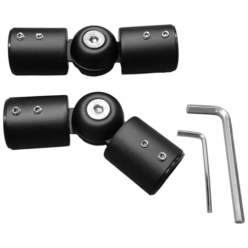 Edelstahl Verbindungsstücke Stangenecke, Fensterecke für 2 Stück, Universalgelenkhalterungen, Schacht für Fenster und Ecken, ideal von yeeplant