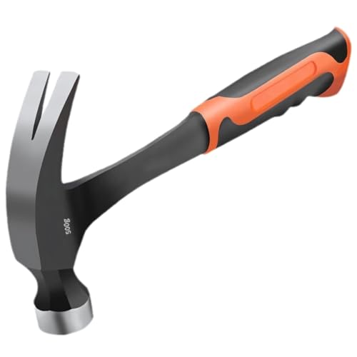 Gerader Klauenhammer, 473 g, geschmiedeter Stahl, robuste Konstruktion mit rutschfestem Griff, ideal für den professionellen und Heimwerkergebrauch, ergonomischer Ansatz Gerader Klauenhammer, 473 g, geschmiedeter Stahl, robuste Konstruktion mit rutschfestem Griff, ideal für den professionellen und Heimwerkergebrauch, ergonomischer Ansatz von yeeplant