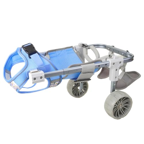 Hunde-Rollstuhl für Beine, Rücken, verstellbarer Haustierwagen, leichte Unterstützung und Mobilitätshilfe für ideale, verbessertes einziehbares Design Hunde-Rollstuhl für Beine, Rücken, verstellbarer Haustierwagen, leichte Unterstützung und Mobilitätshilfe für ideale, verbessertes einziehbares Design von yeeplant