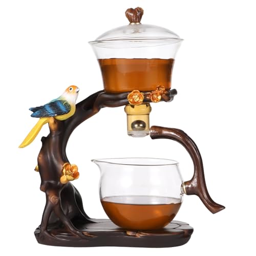Magic Kung Fu Tee-Set mit halbautomatischer Glas-Teekanne und Teesieb für müheloses Aufbrühen Magic Kung Fu Tee-Set mit halbautomatischer Glas-Teekanne und Teesieb für müheloses Aufbrühen von yeeplant