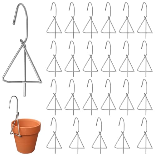 Pflanzhaken Edelstahl 24 Stück, Aufhänger Rostbeständig für Töpfe Terrakotta und Kunststoff, Indoor Outdoor Geländer Zaun, Orchideenhaken Vielseitig Pflanzhaken Edelstahl 24 Stück, Aufhänger Rostbeständig für Töpfe Terrakotta und Kunststoff, Indoor Outdoor Geländer Zaun, Orchideenhaken Vielseitig von yeeplant