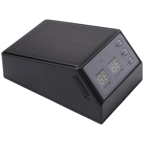 Solarbetriebenes automatisches Pflanzenbewässerungssystem, LCD-Display, Mehrpflanzenbewässerung, 600 ml/min Durchflussmenge für Töpfe und Gärten von yeeplant