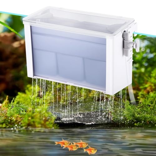 yeeplant Aquarium-Filterbox mit Wasserfall-Effekt, 3-lagige Filtration für sauberes Wasser, ultraleicht bei 25 dB für Aquarien yeeplant Aquarium-Filterbox mit Wasserfall-Effekt, 3-lagige Filtration für sauberes Wasser, ultraleicht bei 25 dB für Aquarien von yeeplant