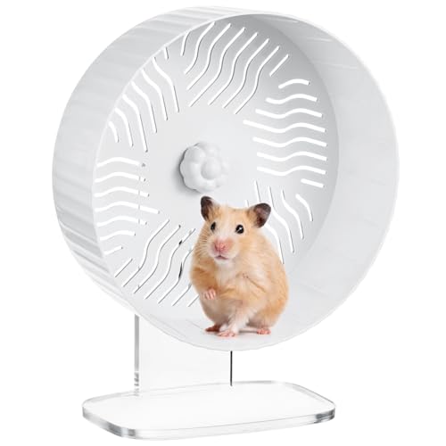 yeeplant Leises Rad, Platzsparendes Laufrad, Hamster-Trainingsrad mit Acrylständer, tolle Belüftung und einfache Montage für Rennmäuse, Meerschweinchen yeeplant Leises Rad, Platzsparendes Laufrad, Hamster-Trainingsrad mit Acrylständer, tolle Belüftung und einfache Montage für Rennmäuse, Meerschweinchen von yeeplant