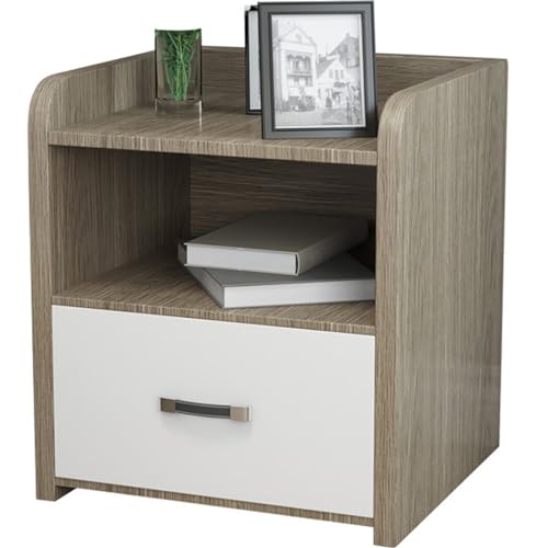 yeeplant Verdickter Nachttisch mit Schublade im modernen schlichten Stil: staubdicht, große Kapazität für Schlafzimmer von yeeplant