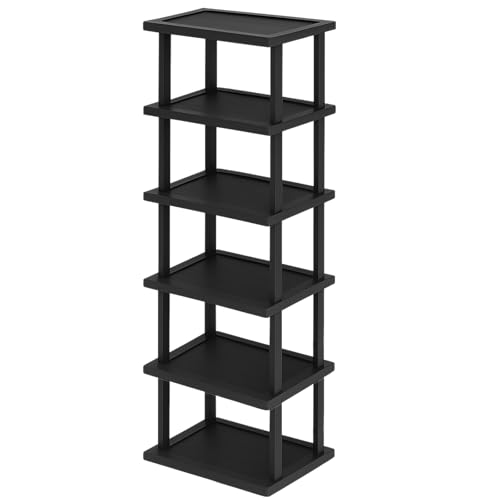 yeeplant Vertikales schmales Schuhregal, 6-lagiges, schmales Bambus-Schuhregal, Eingangsbereich, platzsparendes Design, kleine Räume, stabile verstellbare Regale, Schuhe, Taschen, ideal und mehr yeeplant Vertikales schmales Schuhregal, 6-lagiges, schmales Bambus-Schuhregal, Eingangsbereich, platzsparendes Design, kleine Räume, stabile verstellbare Regale, Schuhe, Taschen, ideal und mehr von yeeplant