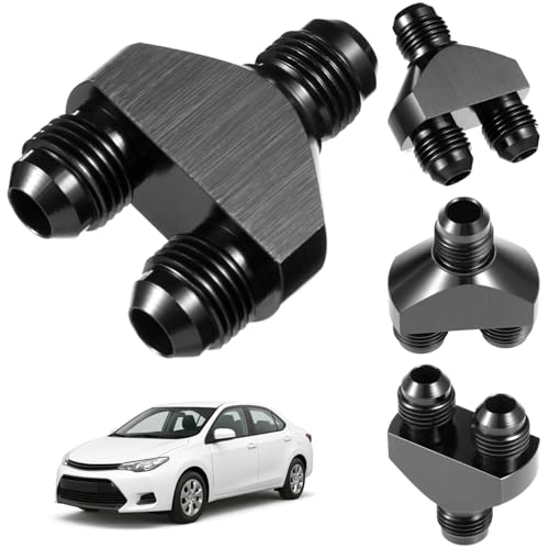 yeesport 6AN Stecker auf Parallelausgang Dual 6AN Stecker Y-Block Fitting Splitter Adapter von yeesport